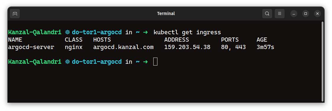 Get Ingress Output